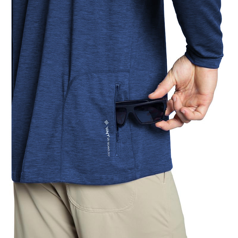 NAVY HEATHERED